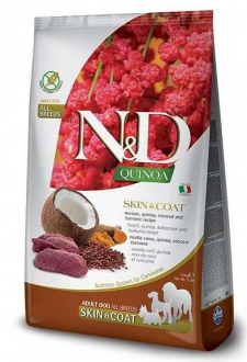 N&D Quinoa Skin Coat Tahılsız Geyik Etli 2.5 kg Köpek Maması kullananlar yorumlar